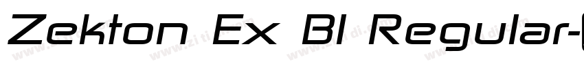 Zekton Ex Bl Regular字体转换